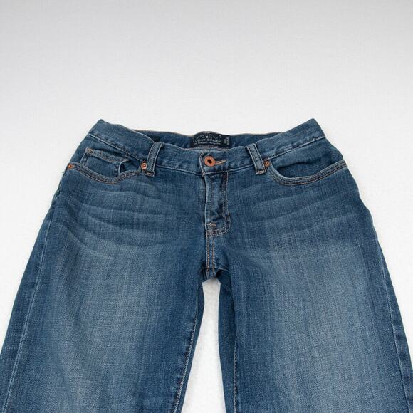 Lucky Brand Jeans Womens 2 - 27x29 Sienna Tomboy Straight Fit Med Blue Wash - Picture 2 of 10